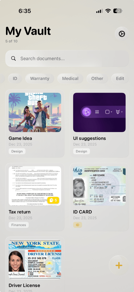 Trove vault light mode